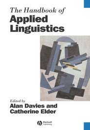 бесплатно читать книгу The Handbook of Applied Linguistics автора Alan Davies