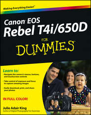 бесплатно читать книгу Canon EOS Rebel T4i/650D For Dummies автора Julie King