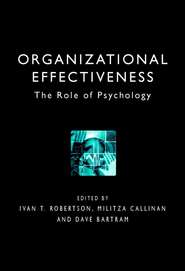 бесплатно читать книгу Organizational Effectiveness автора Dave Bartram