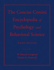 бесплатно читать книгу The Concise Corsini Encyclopedia of Psychology and Behavioral Science автора W. Craighead