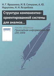 бесплатно читать книгу Структура компонентно-ориентированной системы для анализа экономического состояния предприятия автора И. Семушин