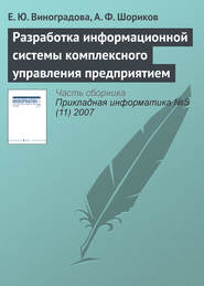 бесплатно читать книгу Разработка информационной системы комплексного управления предприятием автора Е. Виноградова