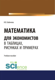 бесплатно читать книгу Математика для экономистов в таблицах, рисунках и примерах. (Аспирантура, Бакалавриат, Магистратура). Учебное пособие. автора Ирина Бабичева