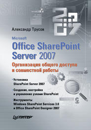 бесплатно читать книгу Microsoft Office SharePoint Server 2007. Организация общего доступа и совместной работы автора Александр Трусов