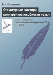 бесплатно читать книгу Структурные факторы конкурентоспособности науки автора Е. Корепанов