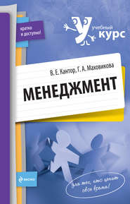 бесплатно читать книгу Менеджмент: учебный курс автора Владимир Кантор