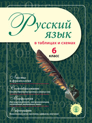 бесплатно читать книгу Русский язык в таблицах и схемах. 6 класс автора Литагент Школьная Книга