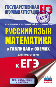 бесплатно читать книгу ЕГЭ. Русский язык. Математика. В таблицах и схемах для подготовки к ЕГЭ автора Ирина Слонимская