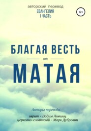 бесплатно читать книгу Благая весть от Матая (перевод Евангелия) автора Вадим Лившиц