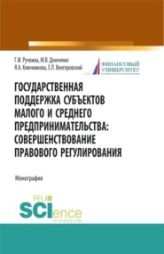 бесплатно читать книгу Государственная поддержка субъектов малого предпринимательства: совершенствование правового регулирования. (Адъюнктура, Аспирантура, Бакалавриат, Магистратура). Монография. автора Евгений Венгеровский