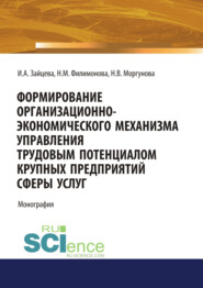 бесплатно читать книгу Формирование организационно-экономического механизма управления трудовым потенциалом крупных предприятий сферы услуг. (Бакалавриат). Монография. автора Наталья Филимонова