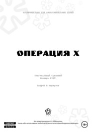 бесплатно читать книгу Операция Х автора Андрей Меркулов