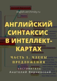 бесплатно читать книгу Английский синтаксис в интеллект-картах. Часть 1: члены предложения автора Stephen R. Davis