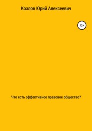 бесплатно читать книгу Что есть эффективное правовое общество? автора Юрий Козлов