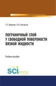 бесплатно читать книгу Пограничный слой у свободной поверхности вязкой жидкости. (Бакалавриат, Магистратура, Специалитет). Учебное пособие. автора Светлана Ширяева