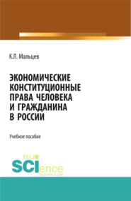 бесплатно читать книгу Экономические конституционные права человека и гражданина в России. (Монография) автора Константин Мальцев