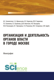 бесплатно читать книгу Организация и деятельность органов власти в городе Москве. (Адъюнктура, Аспирантура, Магистратура). Монография. автора Наталья Борисова