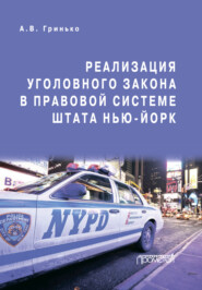бесплатно читать книгу Реализация уголовного закона в правовой системе штата Нью-Йорк автора Алексей Гринько