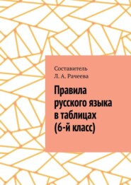 бесплатно читать книгу Правила русского языка в таблицах (6-й класс) автора Л. Рачеева