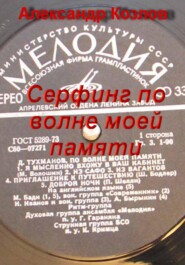 бесплатно читать книгу Сёрфинг по волне моей памяти автора Козлов Александр