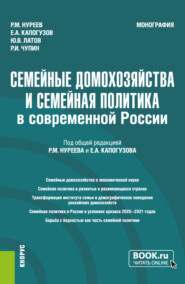 бесплатно читать книгу Семейные домохозяйства и семейная политика в современной России. (Аспирантура, Бакалавриат, Магистратура). Монография. автора Юрий Латов