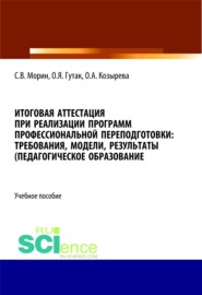 бесплатно читать книгу Итоговая аттестация при реализации программ профессиональной переподготовки. Требования, модели, результаты (педагогическое образование). (Аспирантура, Бакалавриат, Магистратура). Учебное пособие. автора Сергей Морин