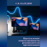 бесплатно читать книгу Наступление ответственности руководителя организации автора Сергей Каледин