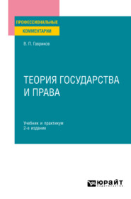 бесплатно читать книгу Теория государства и права 2-е изд., пер. и доп. Учебник и практикум для СПО автора Вячеслав Гавриков