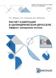 бесплатно читать книгу Расчет кавитации в цилиндрическом дросселе. Эффект запирания потока автора Д. Бабикова