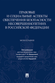 бесплатно читать книгу Правовые и социальные аспекты обеспечения безопасности несовершеннолетних в Российской Федерации автора  Коллектив авторов