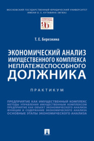 бесплатно читать книгу Экономический анализ имущественного комплекса неплатежеспособного должника автора Татьяна Березкина
