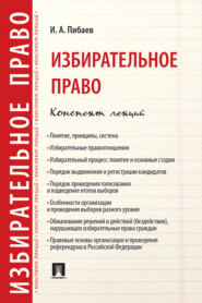 бесплатно читать книгу Избирательное право. Конспект лекций автора И. Пибаев