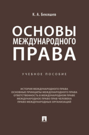 бесплатно читать книгу Основы международного права автора Камиль Бекяшев