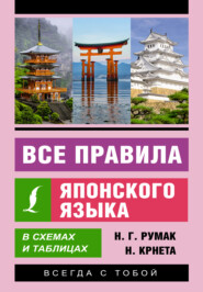 бесплатно читать книгу Все правила японского языка в схемах и таблицах автора Наталия Крнета