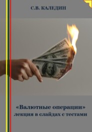 бесплатно читать книгу «Валютные операции» лекция в слайдах с тестами автора Сергей Каледин