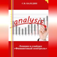 бесплатно читать книгу Лекция в слайдах «Финансовый контроль» автора Сергей Каледин