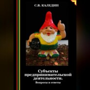 бесплатно читать книгу Субъекты предпринимательской деятельности. Вопросы и ответы автора Сергей Каледин