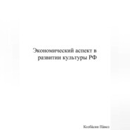 бесплатно читать книгу Экономический аспект в развитии культуры РФ автора Павел Колбасин