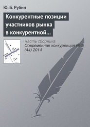 бесплатно читать книгу Конкурентные позиции участников рынка в конкурентной среде автора Юрий Рубин