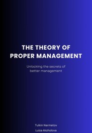 бесплатно читать книгу The Theory of proper Management автора Luiza Akzholova