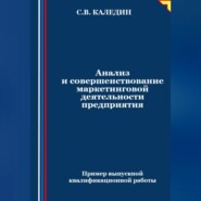 бесплатно читать книгу Анализ и совершенствование маркетинговой деятельности предприятия автора Сергей Каледин