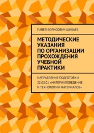 бесплатно читать книгу Методические указания по организации прохождения учебной практики. Направление подготовки 22.03.01 «Материаловедение и технологии материалов» автора Павел Шибаев