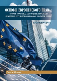 бесплатно читать книгу Основы Европейского права. Теория, практика, актуальные проблемы правового регулирования новых объектов права автора Ольга Эйтсма