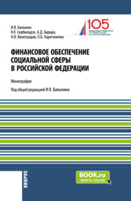 бесплатно читать книгу Финансовое обеспечение социальной сферы в Российской Федерации. (Аспирантура, Бакалавриат, Магистратура). Монография. автора Лидия Харитоненко