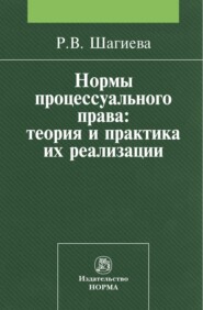 бесплатно читать книгу Нормы процессуального права: теория и практика их реализации автора Розалина Шагиева