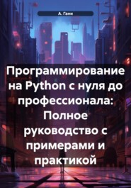 бесплатно читать книгу Программирование на Python с нуля до профессионала: Полное руководство с примерами и практикой автора А. Гани