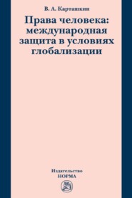 бесплатно читать книгу Права человека: международная защита в условиях глобализации автора Владимир Карташкин