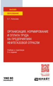 бесплатно читать книгу Организация, нормирование и оплата труда на предприятиях нефтегазовой отрасли 2-е изд. Учебник и практикум для вузов автора Ольга Колосова