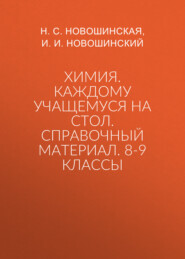 бесплатно читать книгу Химия. Каждому учащемуся на стол. Справочный материал. 8-9 классы автора Иван Новошинский