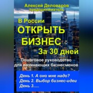 бесплатно читать книгу Открыть бизнес за 30 дней автора Алексей Деловаров